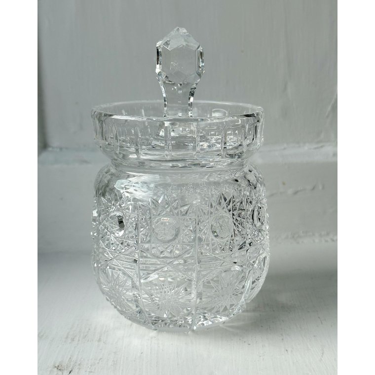 Lgkrukke, facetteret krystal