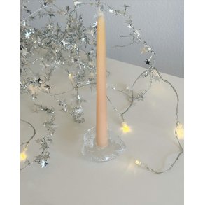 Nybro crystal candle holder, heart