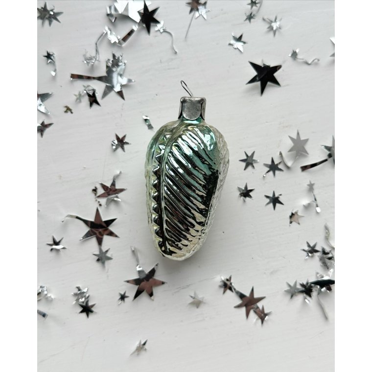 Vintage julekugle, champagne m farve