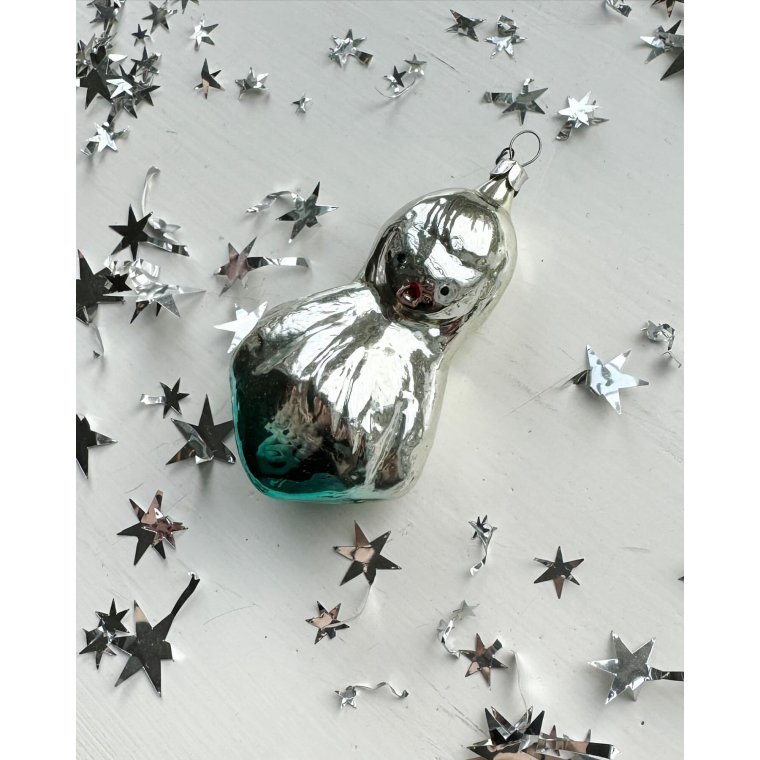 Vintage julekugle, syngende pige