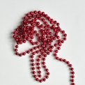 Bead chain, red, 178 cm