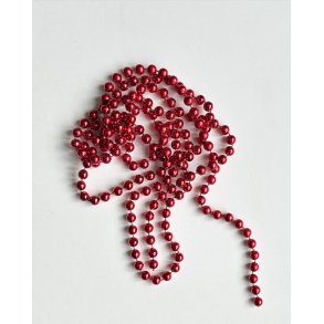 Bead chain, red, 178 cm