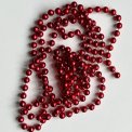 Bead chain, red, 178 cm