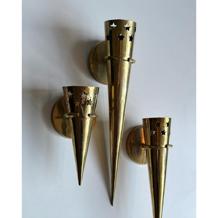 Messingspyd til ophng, 3 strrelser, samlet pris