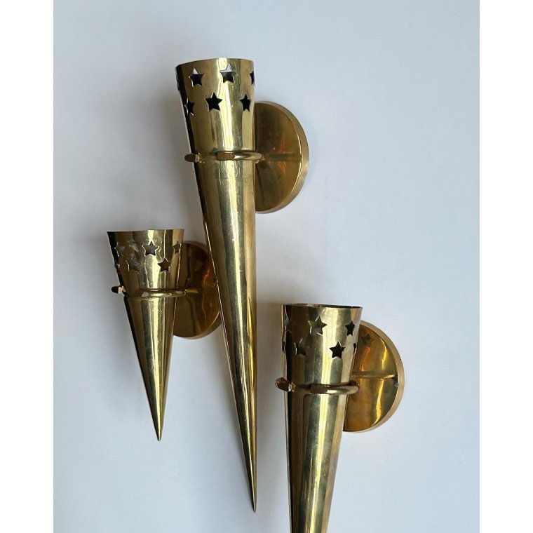 Messingspyd til ophng, 3 strrelser, samlet pris