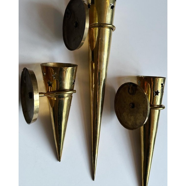 Messingspyd til ophng, 3 strrelser, samlet pris