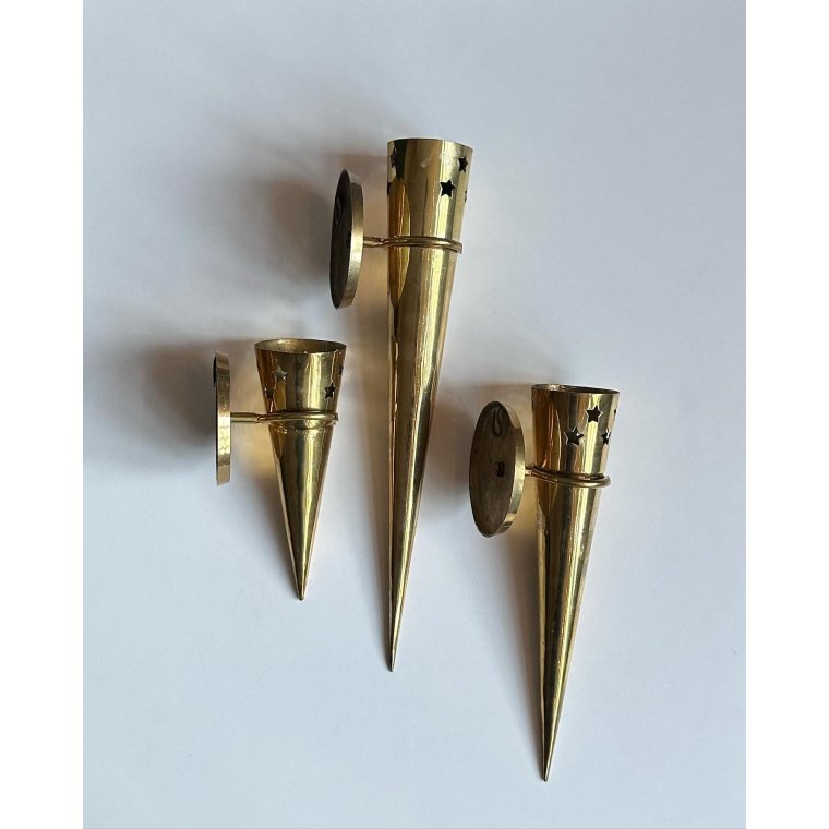 Messingspyd til ophng, 3 strrelser, samlet pris