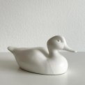 Duck, figure w white glaze, NB