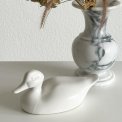 Duck, figure w white glaze, NB