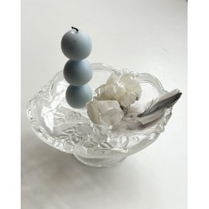 Waltherglas, glasopsats, krystal m blomster