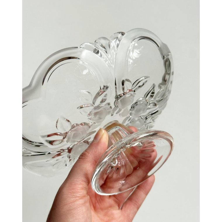 Waltherglas, glasopsats, krystal m blomster