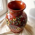 Ceramic vase w folklore pattern