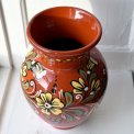 Ceramic vase w folklore pattern