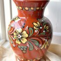 Ceramic vase w folklore pattern