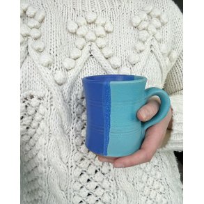 Ceramic mug, blue/turquoise, pr pc