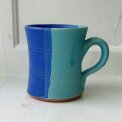 Keramikkrus, bl/turkis glasur, pr stk