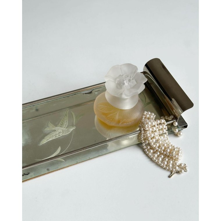 Antik bakke, spejlplade m ciselering