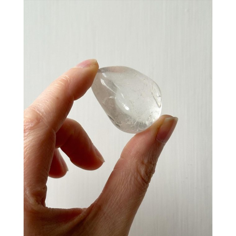 Rock crystal, drop shaped, 4 cm