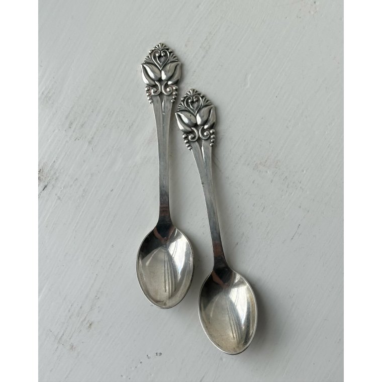 Teaspoons, silverplated, Grethe, set of 2