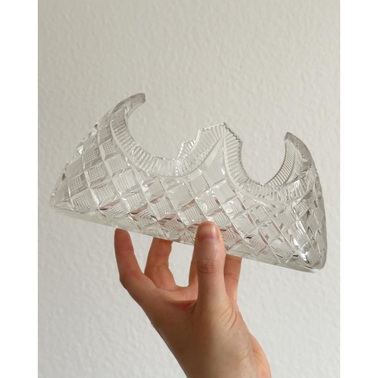 Jardinire, facetted crystal