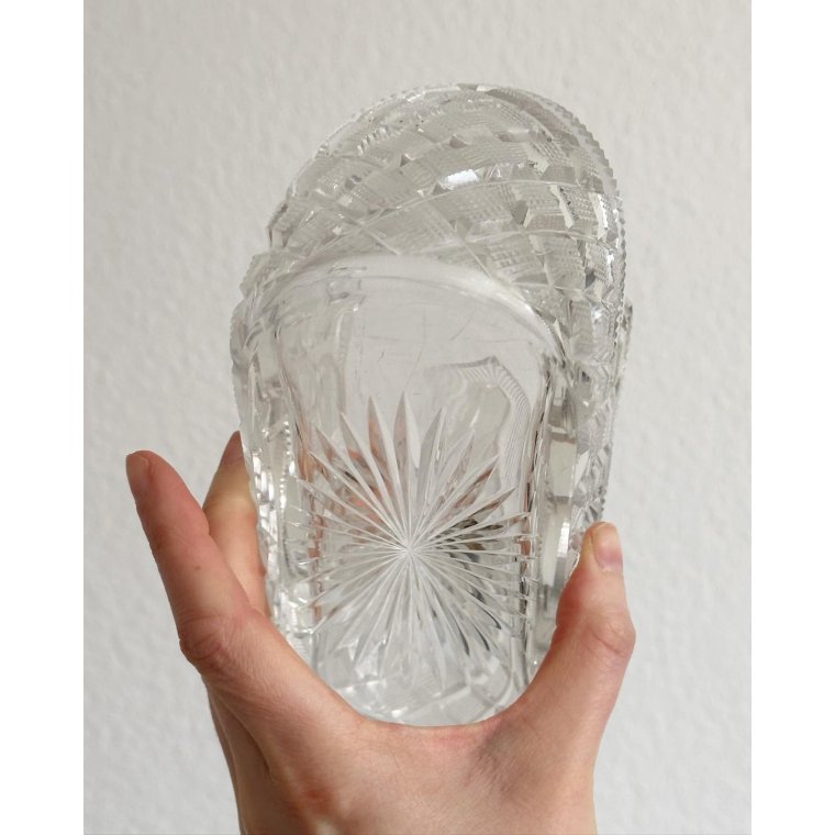 Jardinire, facetted crystal