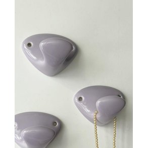Faience hook, purple, pr pc