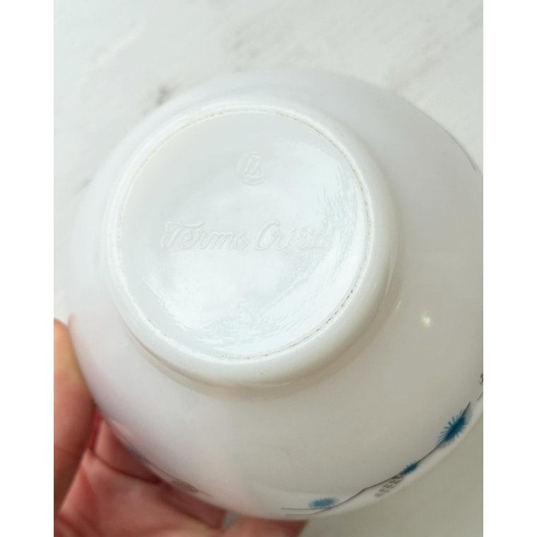 Termo Crisa, opalineglas m tryk og guldkant