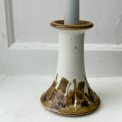 Hanne Stoneware, ceramic candleholder w brown detail