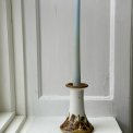 Hanne Stoneware, ceramic candleholder w brown detail