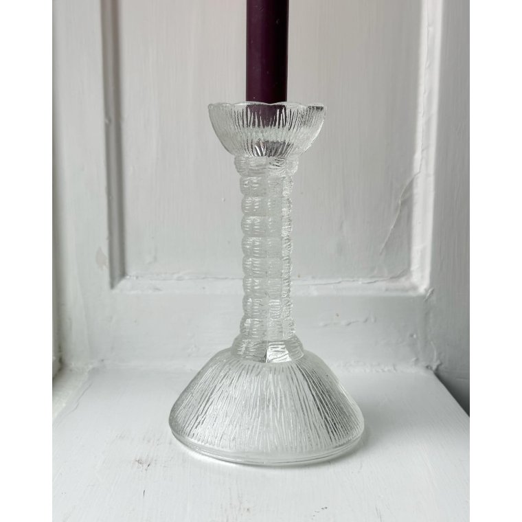 Zabkowice, glass candleholder w wide base