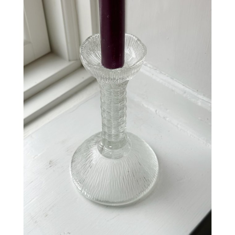 Zabkowice, glass candleholder w wide base