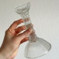 Zabkowice, glass candleholder w wide base
