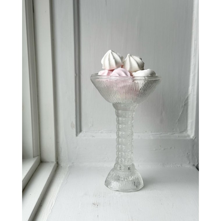 Zabkowice, glass candleholder w wide base