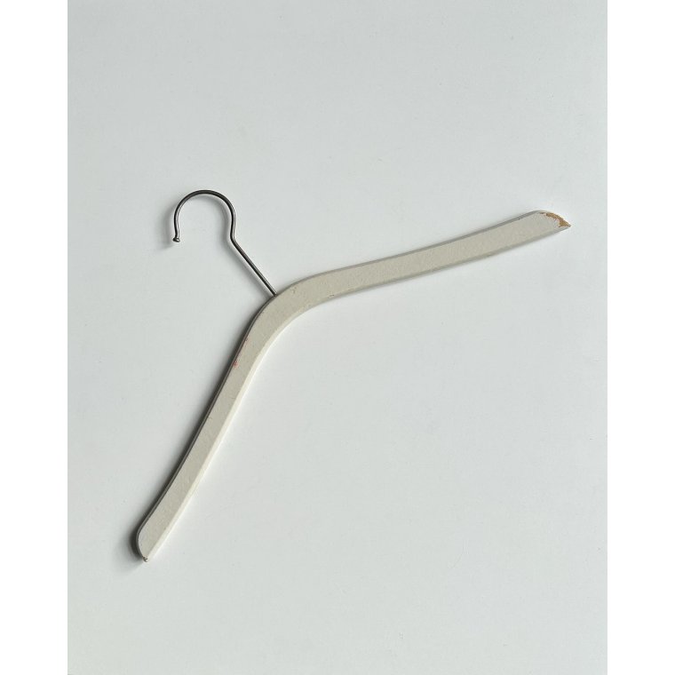 Vintage trbjle m deko, hvid