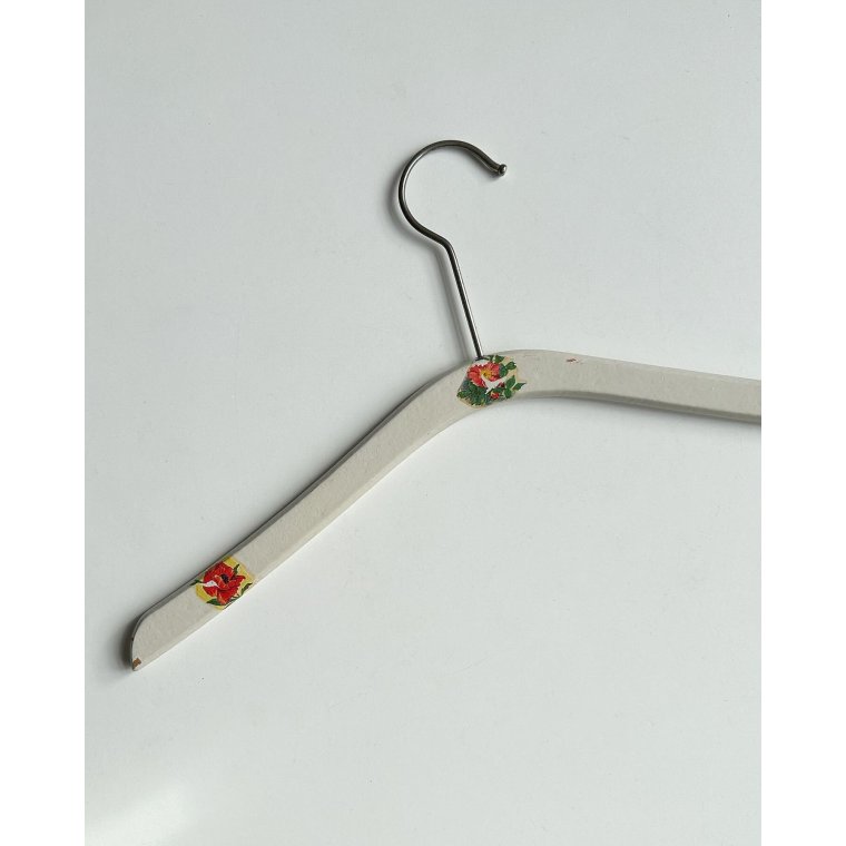 Vintage trbjle m deko, hvid