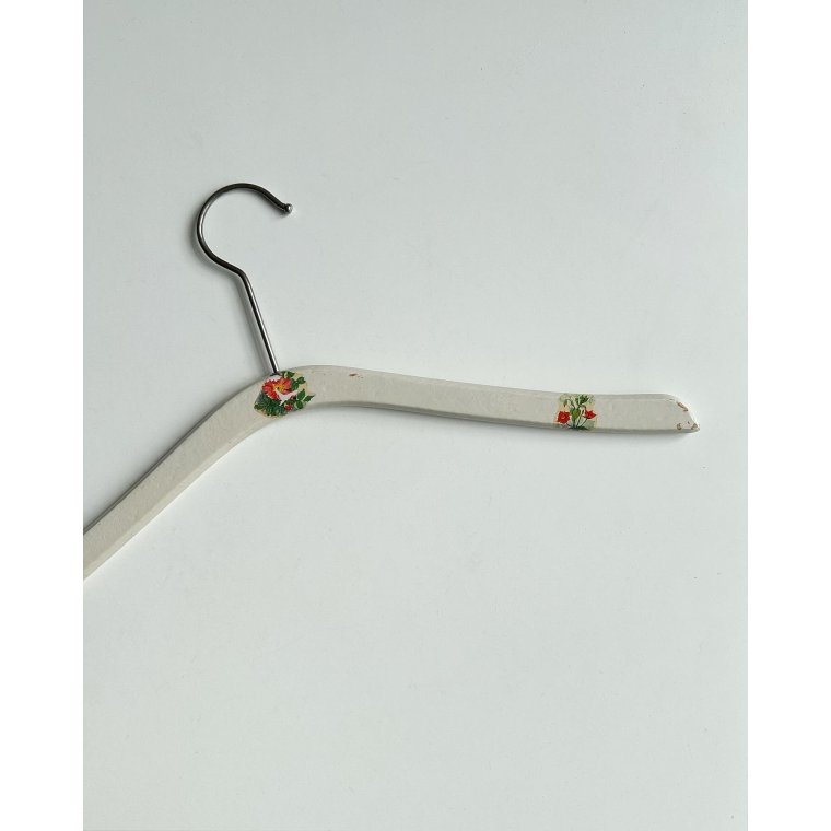 Vintage trbjle m deko, hvid