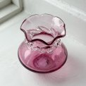 Pilgrim purple mini vase w ruffles, 1966-72, NB