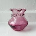 Pilgrim purple mini vase w ruffles, 1966-72, NB