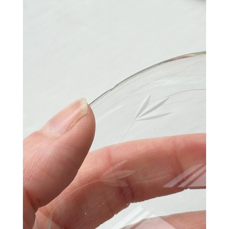 Champagneskl m sort fod og ciseleringer, 3 stk samlet, NB