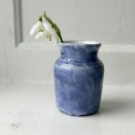 Mini vase, ceramic, blue, Uganda