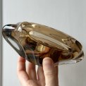Organic glass dish, smokey