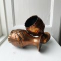 Copper vase w empire pattern, NB, pr pc