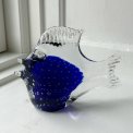 Fish, dark blue w bubbles, NB
