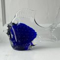 Fish, dark blue w bubbles, NB