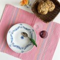 Placemat, pastel pink w stripes