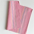 Placemat, pastel pink w stripes