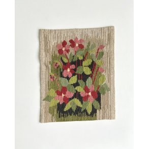 Swedish embroidery, rosy flowers