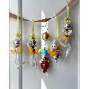 Vintage spring characters for hanging, set of 5