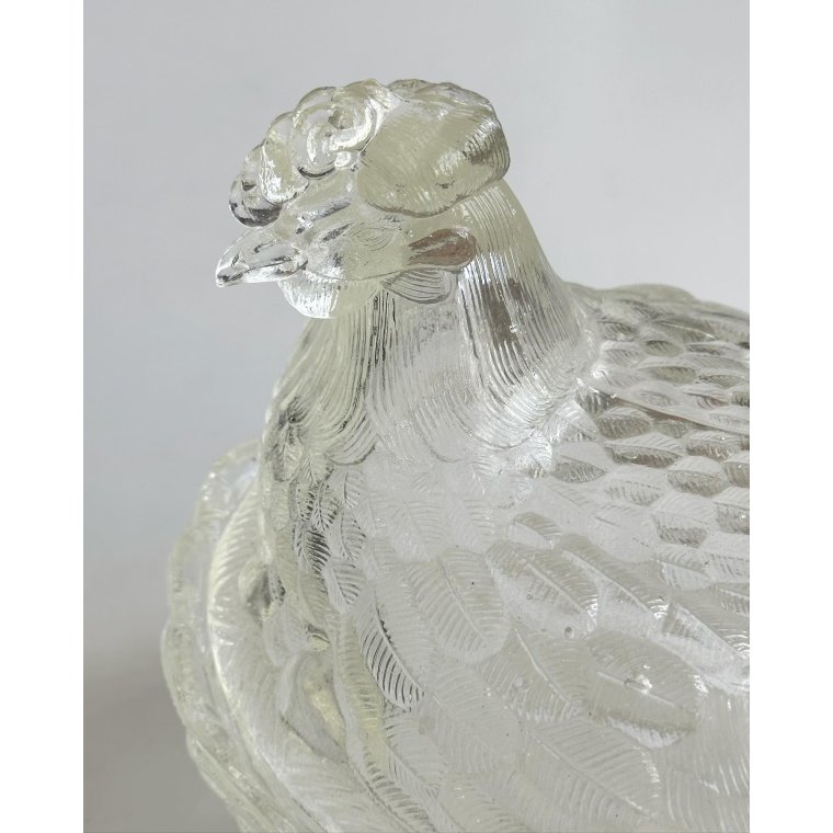 Clear glass, chicken