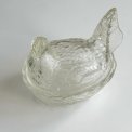 Clear glass, chicken